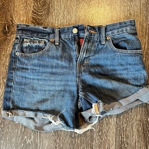 Lucky brand cut off jean shorts, size 00